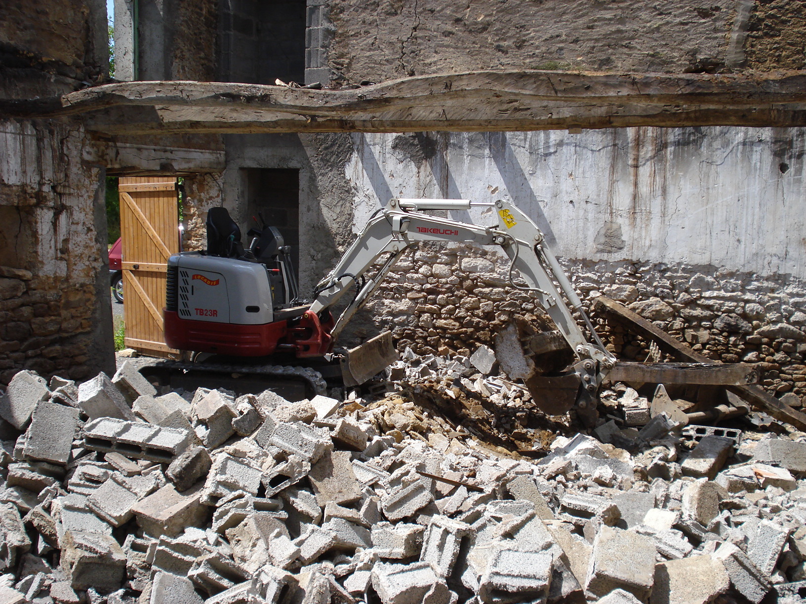 Démolition à Palau-de-Cerdagne